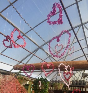Wire Hearts for Valentine's Day...