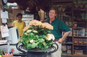 An Early Container Plantings...Billy with Eun Joo Early 90s...