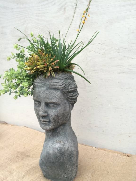 Head Planters Planted! Oak Street Garden Shop and Local Market